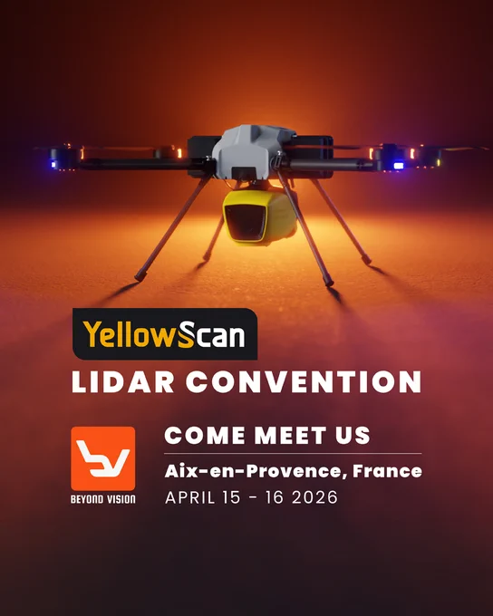 Every two years, a unique event comes around. YellowScan LiDAR Convention.
Two days that bring together the community that makes the most of this innovative technology to discuss current and near-term trends in airborne LiDAR and the market’s direction.
As a part of this community, we can’t wait to engage in some very interesting conversations! But we’re not coming just to talk. We’ll be exhibiting some of our latest drone developments, demonstrating their innovative abilities!
Save the date, 15th and 16th of April, Aix-en-Provence, France. See you there!