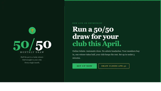 Entrypoint 50/50 Monthly Draw — April draw open now