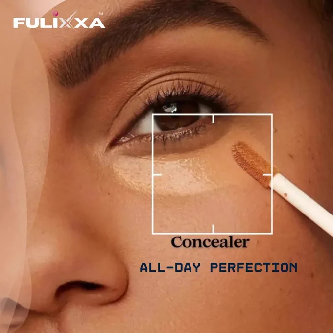 Fulixxa concealer under eye application for dark circles, smooth coverage, all-day perfection makeup

Fulixxa best concealer in India for dark circles and spots, full coverage liquid concealer with lightweight waterproof crease-free formula for flawless under eye makeup and all-day wear