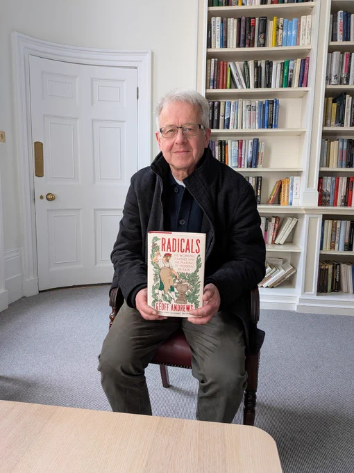 Author Geoff Andrews with his new book Radicals 