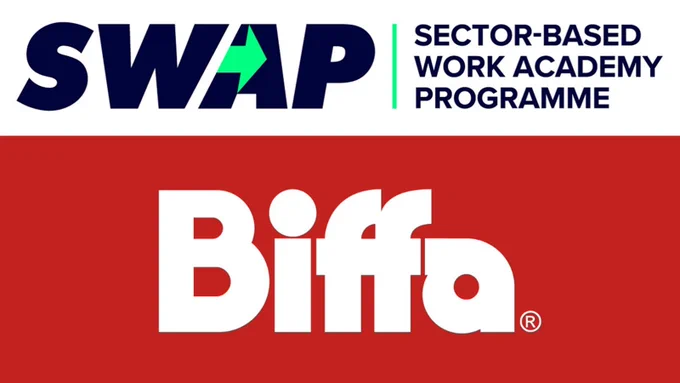 SWAP Sector based work academy programme logo with Biffa logo