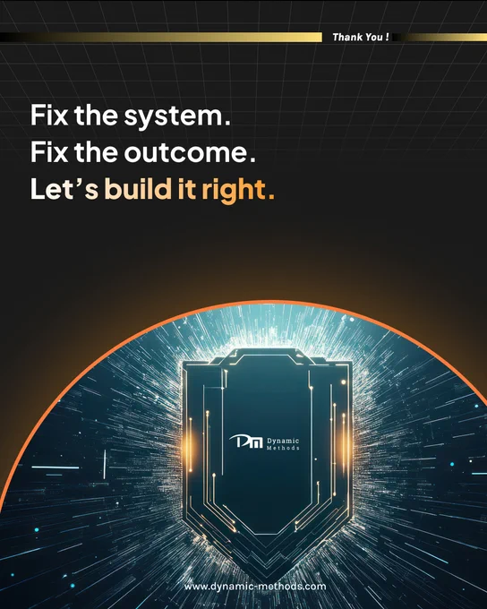 𝐀 𝐥𝐨𝐭 𝐨𝐟 𝐦𝐚𝐧𝐮𝐟𝐚𝐜𝐭𝐮𝐫𝐢𝐧𝐠 𝐭𝐞𝐚𝐦𝐬 𝐬𝐩𝐞𝐧𝐝 𝐲𝐞𝐚𝐫𝐬 𝐭𝐫𝐲𝐢𝐧𝐠 𝐭𝐨 𝐟𝐢𝐱 𝐰𝐡𝐚𝐭 𝐥𝐨𝐨𝐤𝐬 𝐥𝐢𝐤𝐞 𝐚 𝐩𝐫𝐨𝐝𝐮𝐜𝐭𝐢𝐨𝐧 𝐩𝐫𝐨𝐛𝐥𝐞𝐦.
But often, the real issue is deeper.
Delays, manual work, misalignment, and slow decisions usually do not come from the factory floor alone. They come from systems that are not connected, planning that is not aligned with production, and data that cannot move fast enough to support the business.
That is why the real question is not, “𝐇𝐨𝐰 𝐝𝐨 𝐰𝐞 𝐩𝐫𝐨𝐝𝐮𝐜𝐞 𝐦𝐨𝐫𝐞?”
It is, “𝐇𝐨𝐰 𝐝𝐨 𝐰𝐞 𝐛𝐮𝐢𝐥𝐝 𝐚 𝐬𝐲𝐬𝐭𝐞𝐦 𝐭𝐡𝐚𝐭 𝐥𝐞𝐭𝐬 𝐩𝐫𝐨𝐝𝐮𝐜𝐭𝐢𝐨𝐧 𝐫𝐮𝐧 𝐛𝐞𝐭𝐭𝐞𝐫?”
At Dynamic Method Solution, we believe manufacturing growth starts when software, data, and workflows work together with clarity and purpose.
Because when the system improves, the outcome improves.
Fix the system. Fix the outcome. 🚀
👉 𝐕𝐢𝐬𝐢𝐭 𝐨𝐮𝐫 𝐰𝐞𝐛𝐬𝐢𝐭𝐞 𝐭𝐨 𝐥𝐞𝐚𝐫𝐧 𝐦𝐨𝐫𝐞.
www.dynamic-methods.com
#ManufacturingTechn