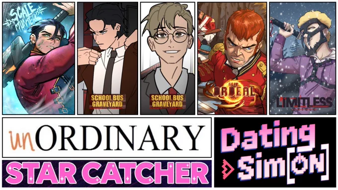 All of these arts are official from each creative webtoon 
