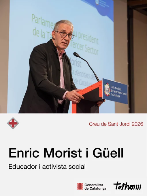 Creu de Sant Jordi 2026 a Enric Morist i Güell.