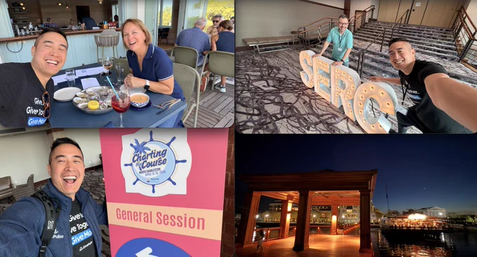 Four selfies from SERC and exploring North Charleston