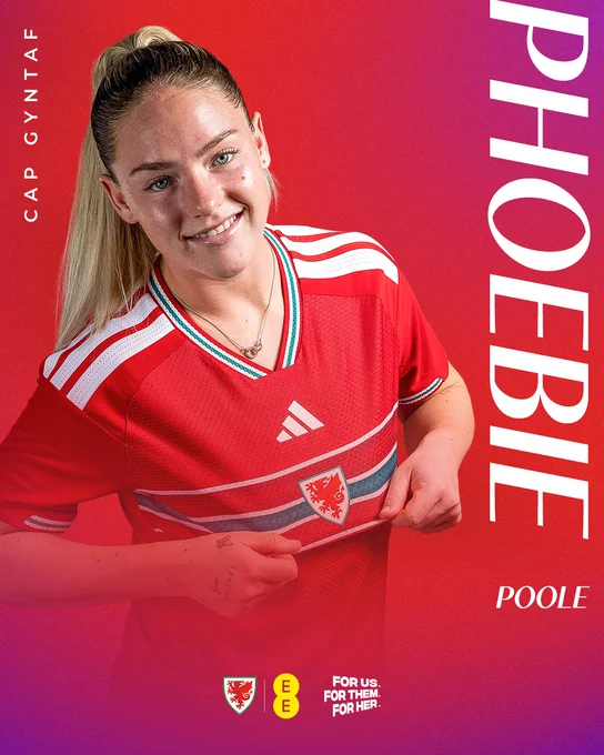 Phoebie Poole first cap. 