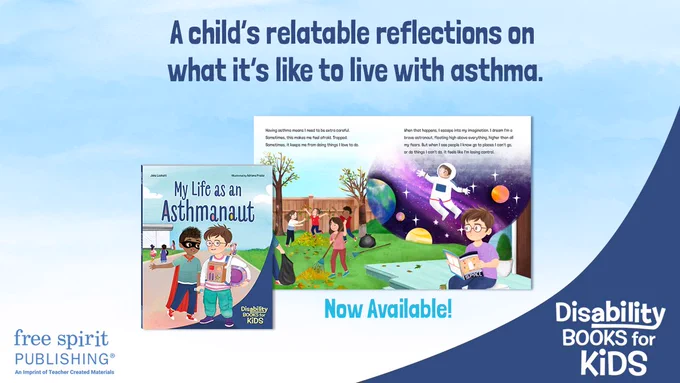 Promotional image for the publication of My Life as an Asthmanaut: A book about asthma