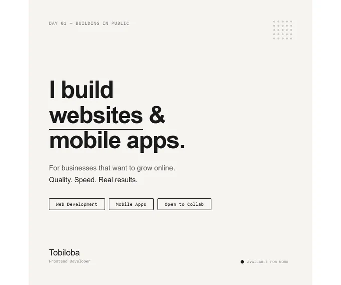 I BUILD WEBSITES AND MOBILE APPLICATIONS