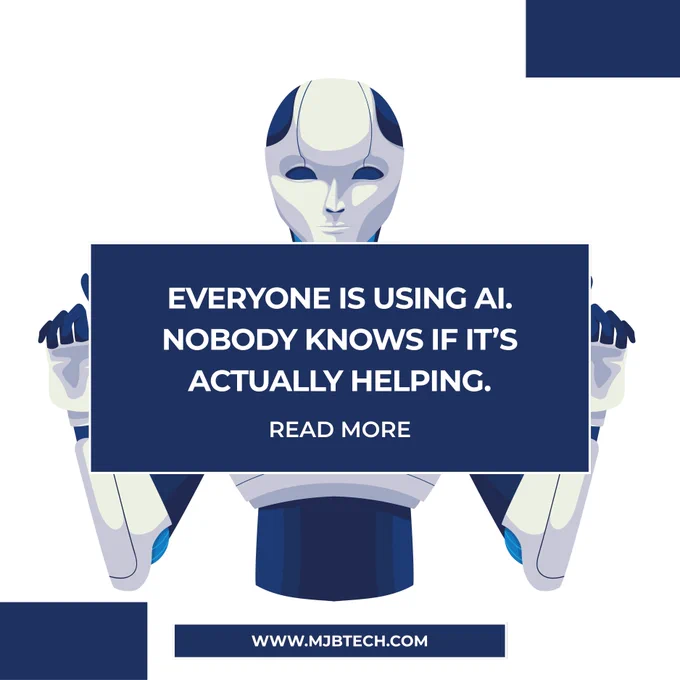 Everyone is using AI.
Nobody knows if it’s helping.

Because:
Usage ≠ Value
Activity ≠ ROI

If you can’t prove:
• Cost savings
• Productivity
• Business impact

You’re guessing.

🔗 https://mjbtech.com/blogs/how-to-measure-servicenow-roi-the-metrics-cios-actually-care-about

#AI #DigitalTransformation #TechStrategy