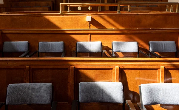 Photo of courtroom.