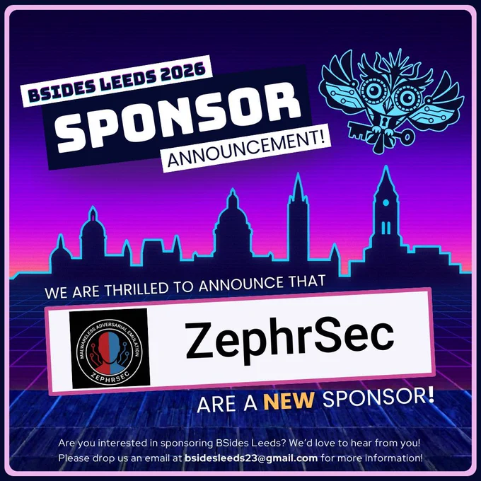 Sponsor announcement -- ZephrSec