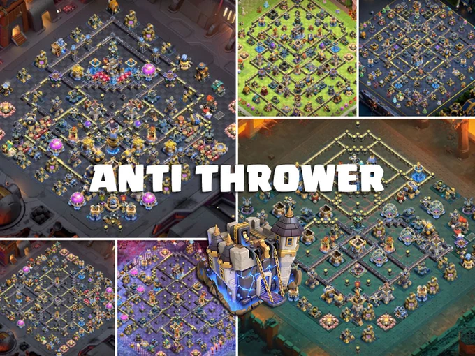 Top 10 TH18 Thrower Meta War, CWL, Legend Layouts (Copy Links) - Clash of Clans Meta April 2026