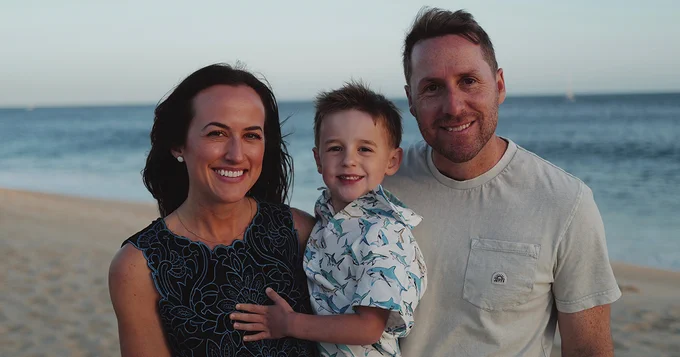 Dr. Lindsay Sallecchia and family