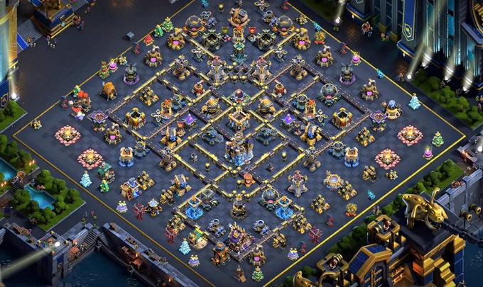 Layout 9 : Defend Above 6000 Trophies in Legends (Anti-Thrower) Clash of Clans Base Layouts with Links April 2026 Meta