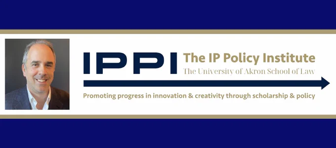 Banner showing headshot of Dr. Andrew Vassallo and the logo for IPPI at Akron Law