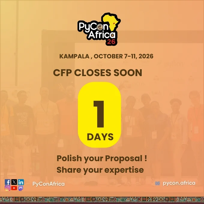 CFP for PyCon Africa 2026 closes in 1 days
