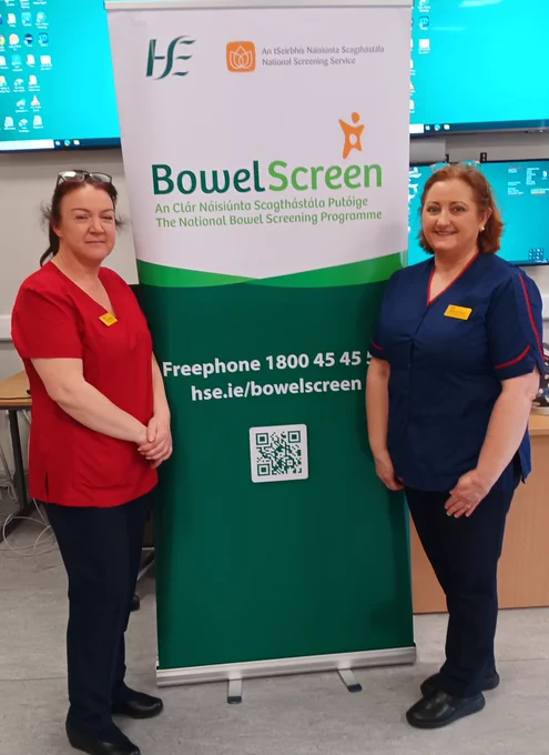 CNS Grainne Boyle & RANP Deirdre Diver, Bowelscreen 