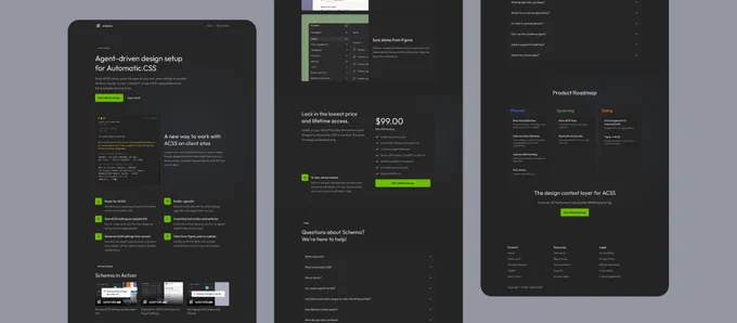parts of the website layouts in schemawp.com
