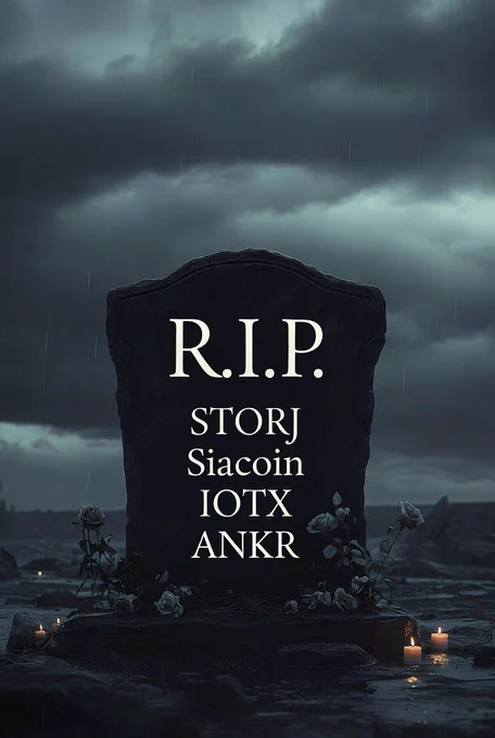 rest in peace Siacoin IOTX STORJ ANKR