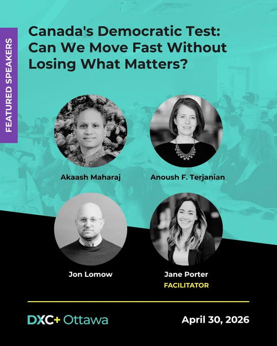 The DemocracyXChange Ottawa gathering will be on 30 April 2026, at 14h45 EDT, at the Global Pluralism Centre.  https://democracyxchange.org/ottawa