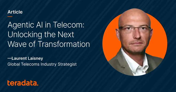 In a must-read analysis, Teradata’s Global Telecoms Industry Strategist Laurent Laisney reveals why the industry is bracing for a 100x increase in Agentic AI investment.