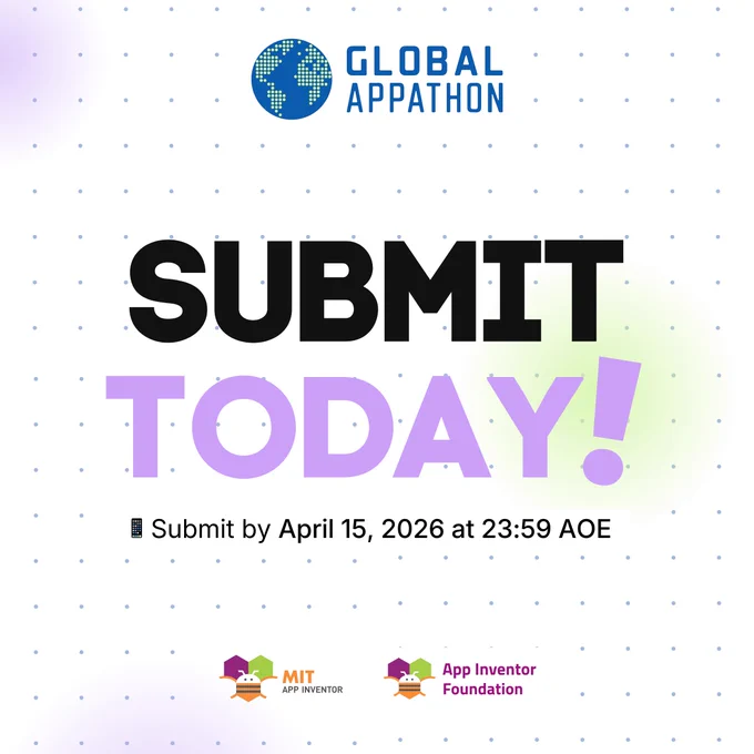 Global Appathon. Submit today! Submit by April 15, 2026 at 23:59 AOE.
