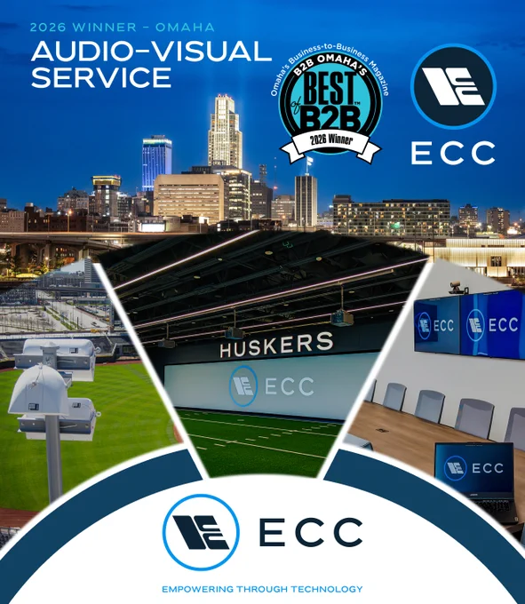2026 Winner B2B Omaha's Best of B2B Audio-Visual Service - ECC