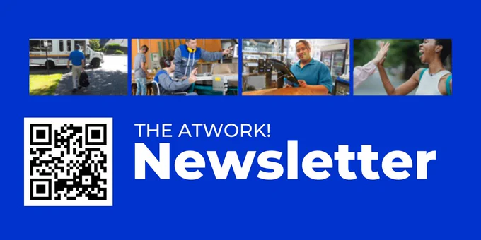 The AtWork! Newsletter! Click the link or scan the QR code to sign up!