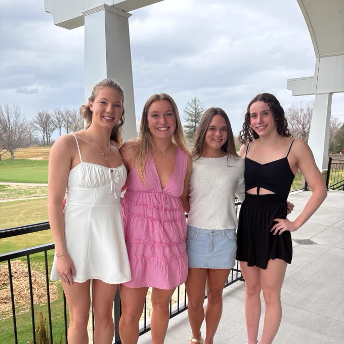 Iowa swimming and diving sophomore letterwinners