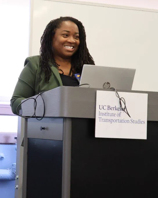 Celeste Chavis, Morgan State University Transportation and Urban Infrastructure Chair and Professor presents at the Transportation Seminar
