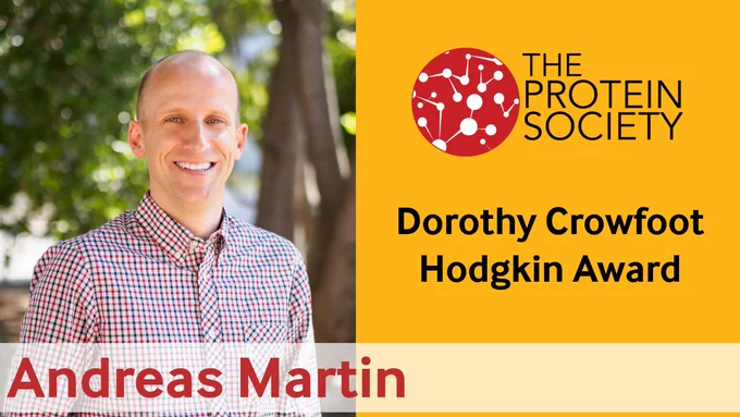 Andreas Martin receives 2026 Protein Society Dorothy Crowfoot Hodgkin Award