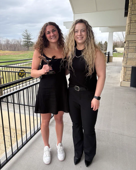 Josie Hood as the winner of the Iowa swimming and diving Strength and Conditioning award.