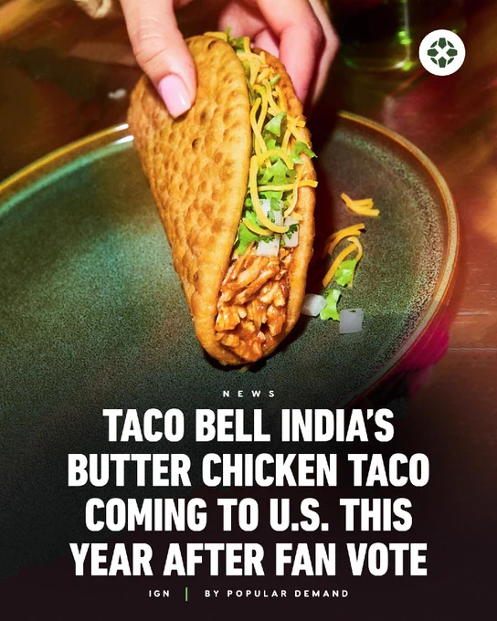 Taco Bell India’s Butter Chicken Taco Coming to U.S. This Year After Fan Vote