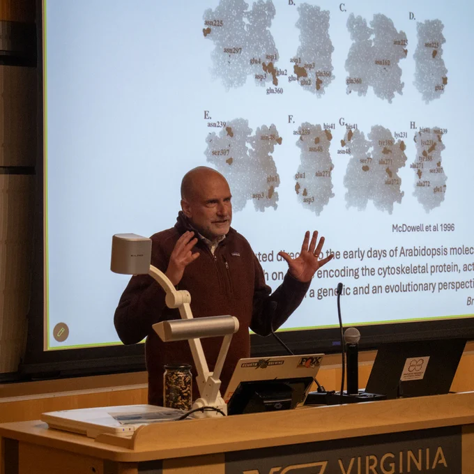 Dr. Boris Vinatzer speaking at the inaugural John McDowell Memorial Lecture.