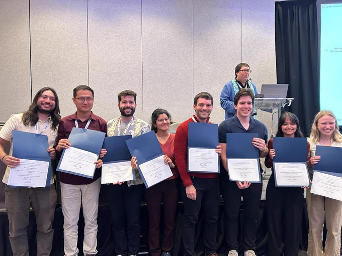 Recipients at the Student Awards.