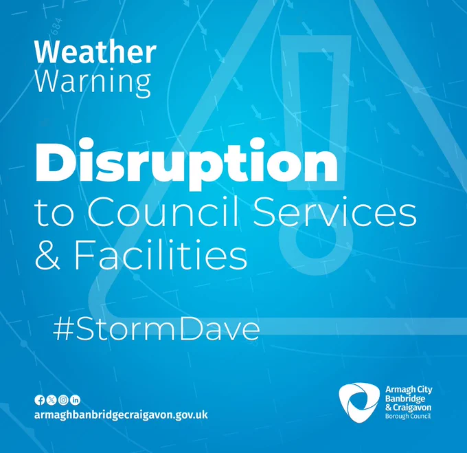 Graphic saying Disruption to Council Services and facilities