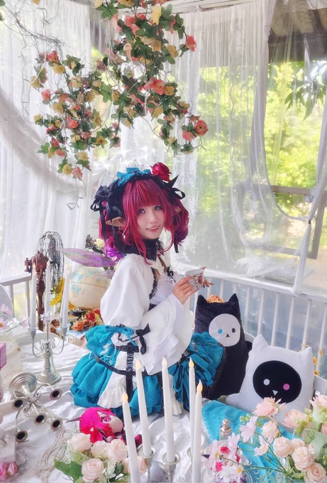 IRyS Hololive Maid green Alt ver Cosplay