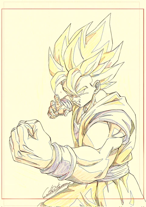 Dragon ball 
Fan art
Sketch
Goku 
Illustration
Dragonball z