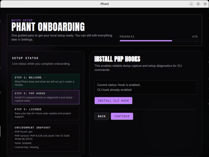 Phant Onboarding Screen