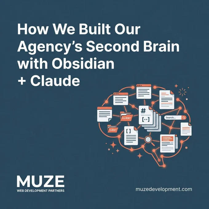How We Built Our Agency's Second Brain with Obsidian   Claude - brain made of interconnected notes and documents
