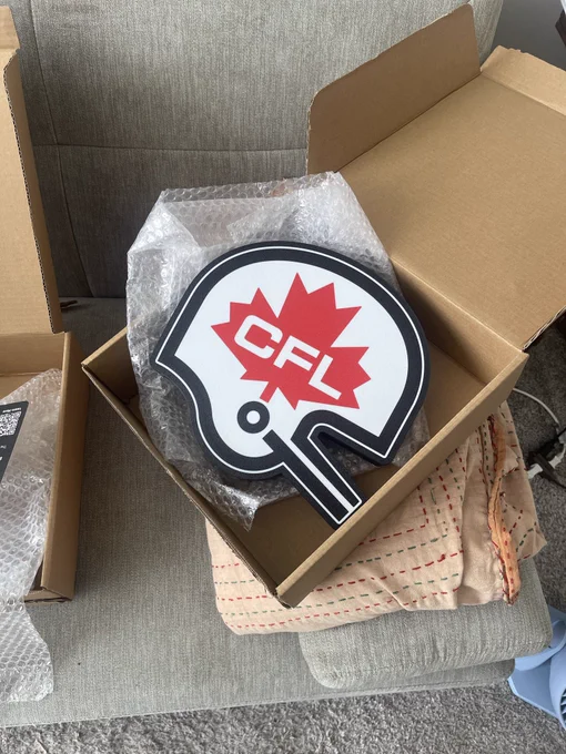 Packed so well, shipped so fast, these are going to be the envy of all my CFL fan friends!