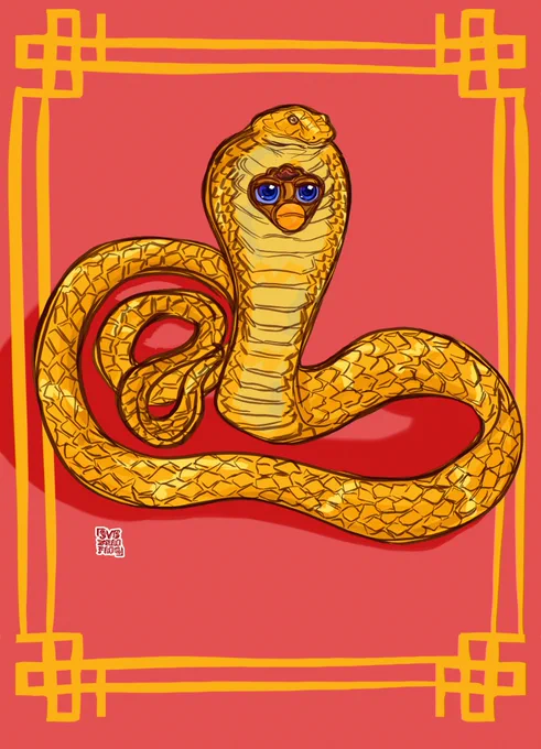 almost missed Year of Snek / Lunar New Year but this was quick and made me smile and also think of God Emperor of Dune 

be warned that this is the apex predator of all humanity which has shed its mortality for the benefit of sentient life
