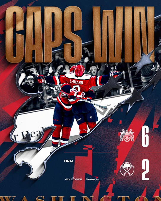 Final: Caps 6, Sabres 2
