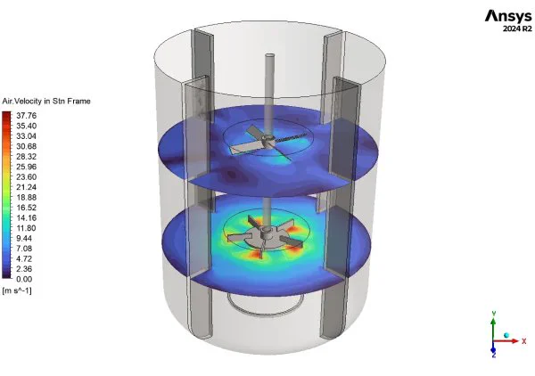 Air Sparger in Mixing Tank CFD Simulation: ANSYS Fluent Tutorial
