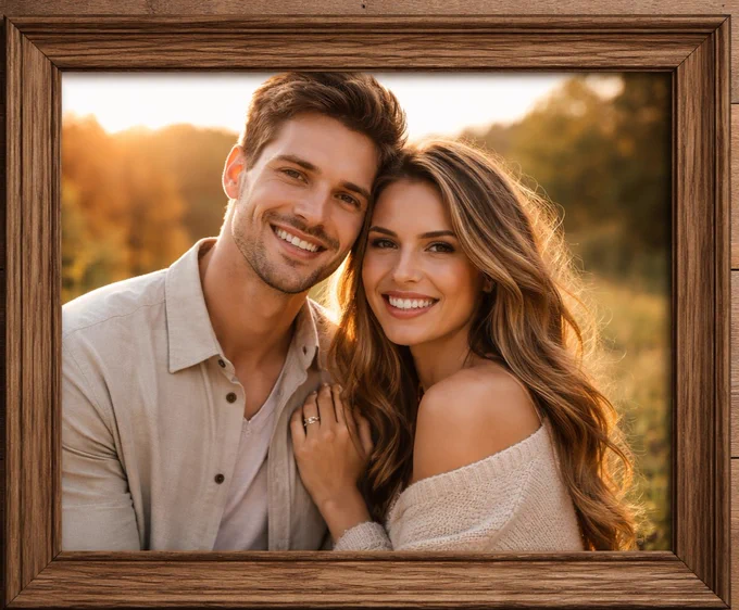 Add frames to images. Wooden photo frames, studio frames, shadow frames and more