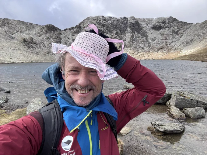 Nearly lost my Easter bonnet in today’s windy conditions!