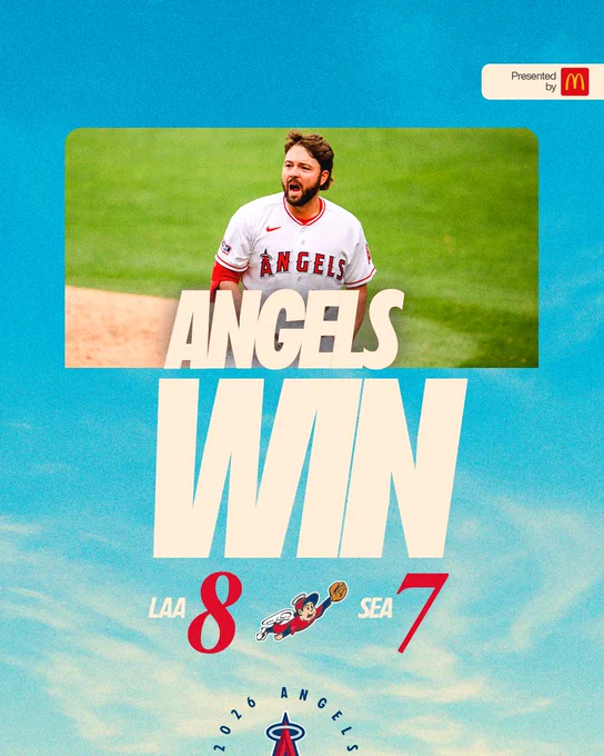 April 5: Angels Win! LAA 8, SEA 7