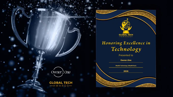 Owner.One has won the Global Tech Awards 2026 in WealthTech.

We’re building infrastructure for one of the most critical gaps in family wealth: asset data, rights transfer, and continuity when it matters most.

Proud milestone for the team. More ahead.