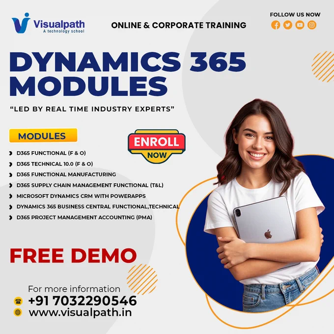 Specialized Modules We Offer 
D365 Technical 10.0 (F&O) | X   & Architecture 
D365 Functional (F&O) | Core Business Logic 
D365 Manufacturing | Shop Floor Mastery 
D365 SCM (T&L) | Global Supply Chain 
D365 CRM & PowerApps | Modern Engagement 
D365 Business Central | Full-Stack Functional 
D365 Project Management Accounting | PMA Specialist
