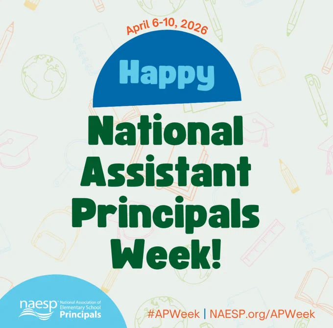 Graphic that says Happy National Assistant Principals Week